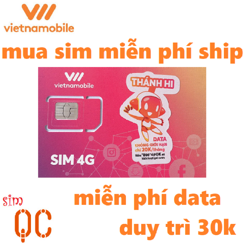 Sim 4G vietnamobile data không giới hạn duy trì 30k