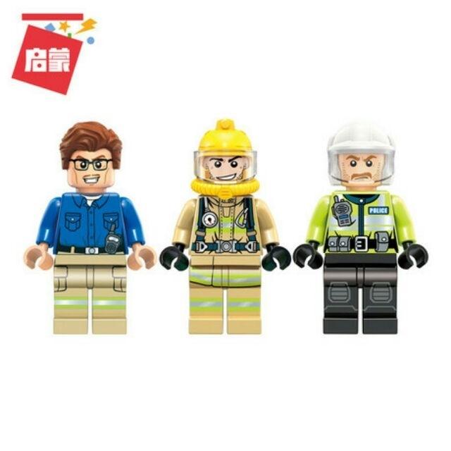 Bộ lego Enlighten 2807 mô hình lắp ráp xe cứu hỏa.