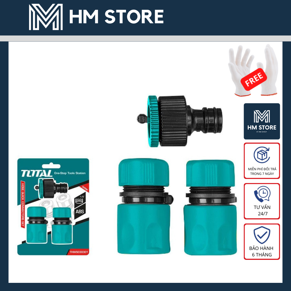 BỘ 3 KHỚP NỐI MÁY XỊT RỬA TOTAL - THWS030301