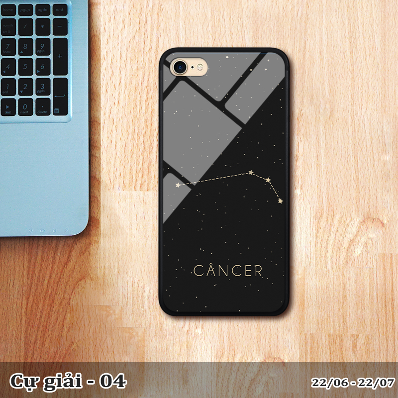 Ốp kính Iphone 7 - Iphone 8 in cung hoàng đạo
