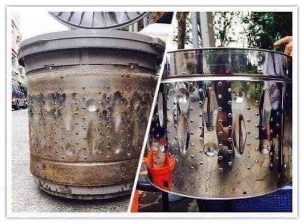 Tẩy lồng máy giặt Nhật Bản