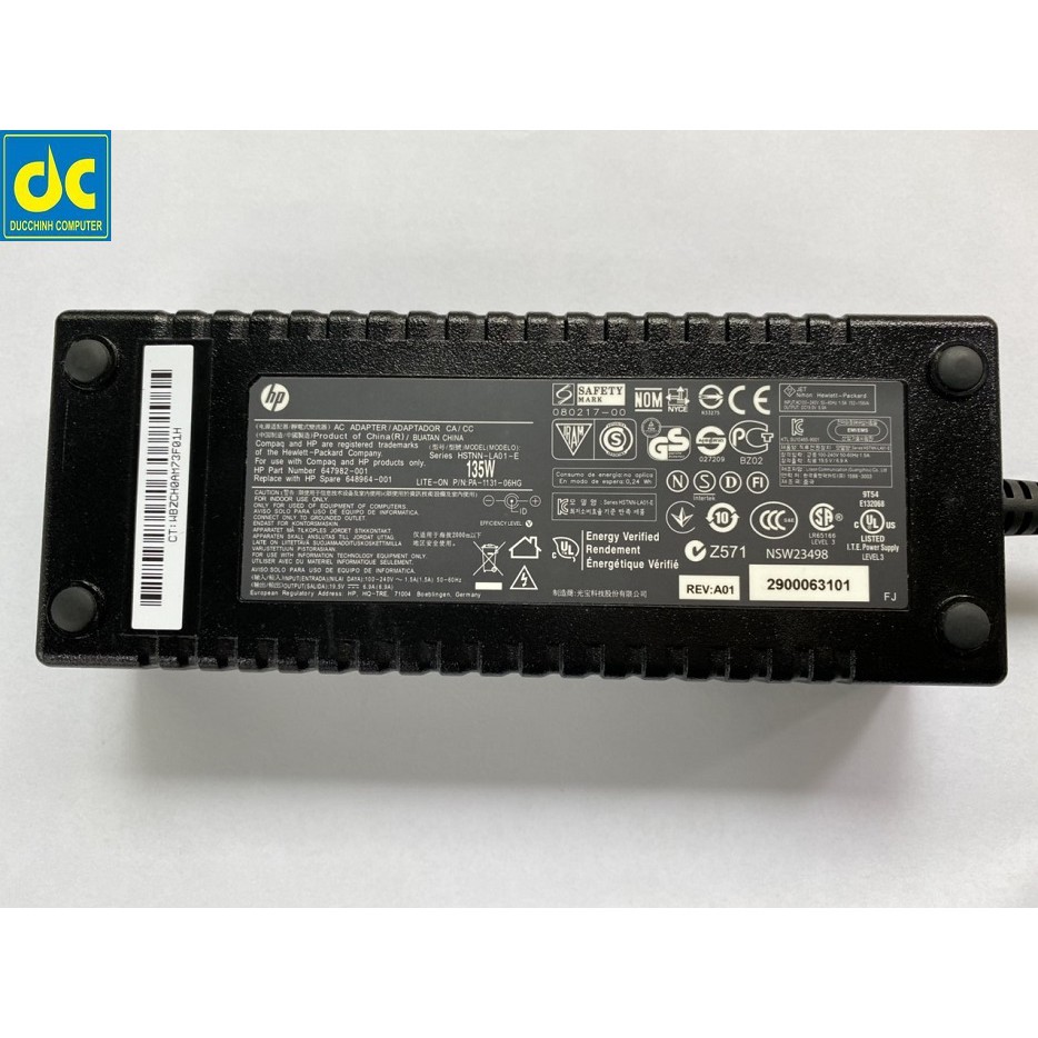 Sạc cho máy tính HP ( Adapter HP 135W ) 19.5v 6.9A
