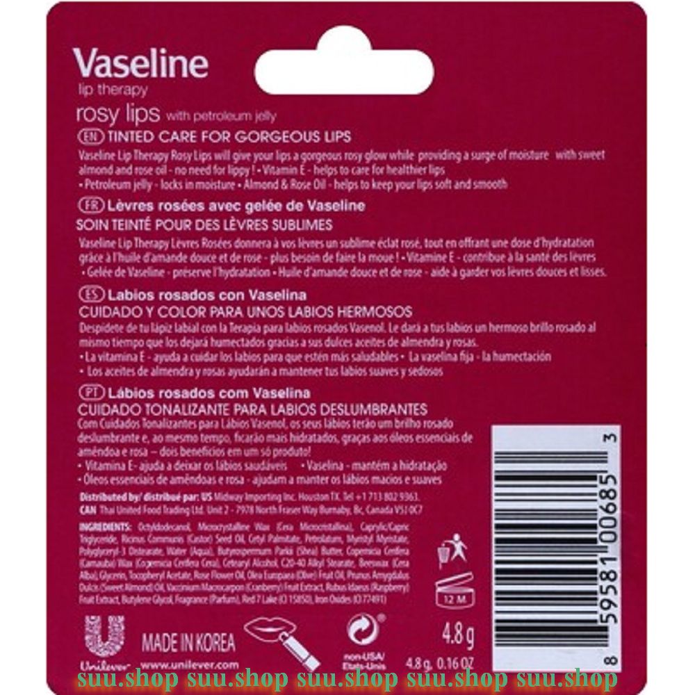 Son dưỡng môi 4.8G Vaseline Rosy Lips