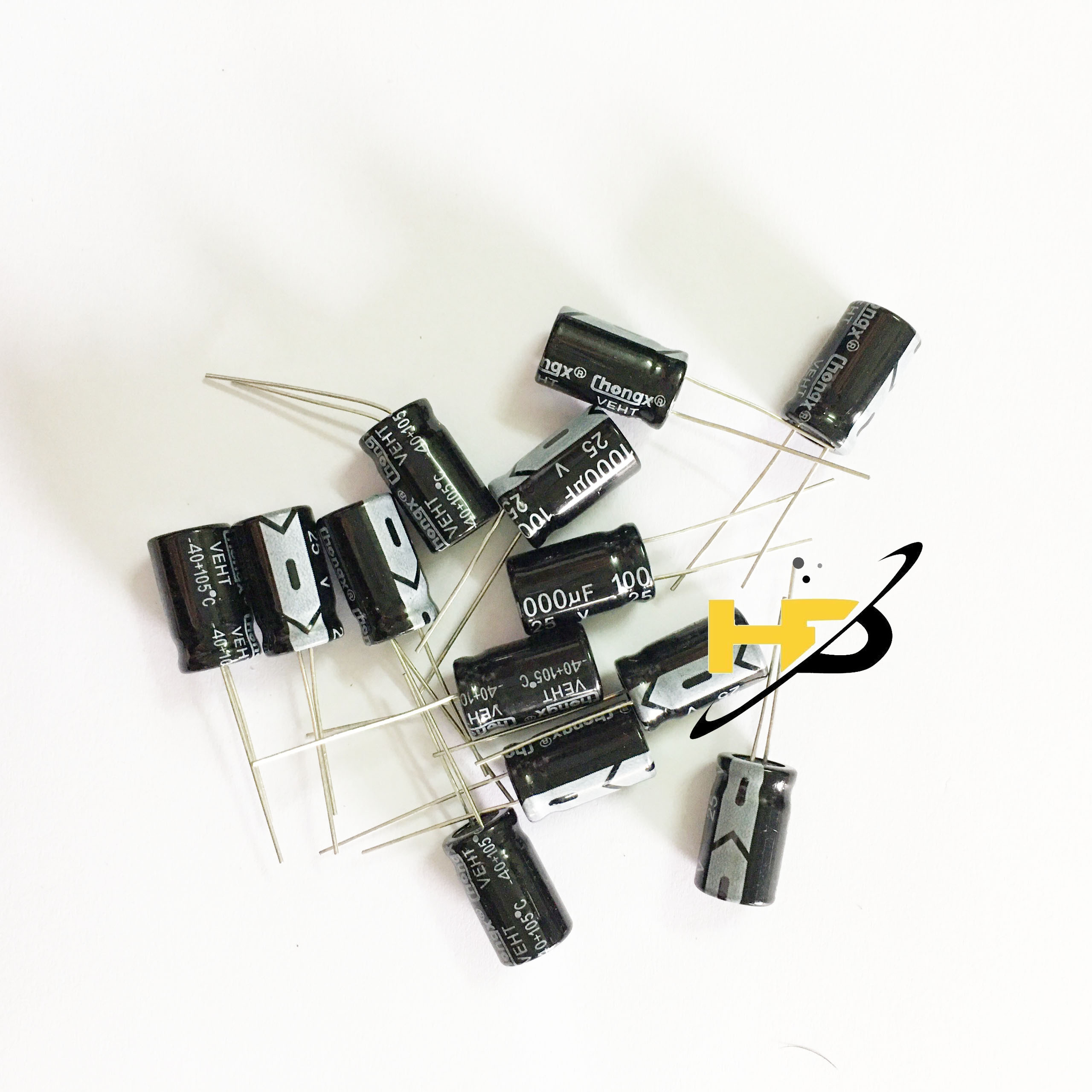 Linh kiện chất lượng, bộ 50 con tụ hóa 25v 1000uf kích thước 17x10mm