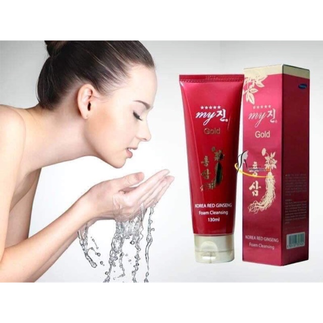 SỮA RỬA MẶT NHÂN SÂM ĐỎ MY GOLD 130ml