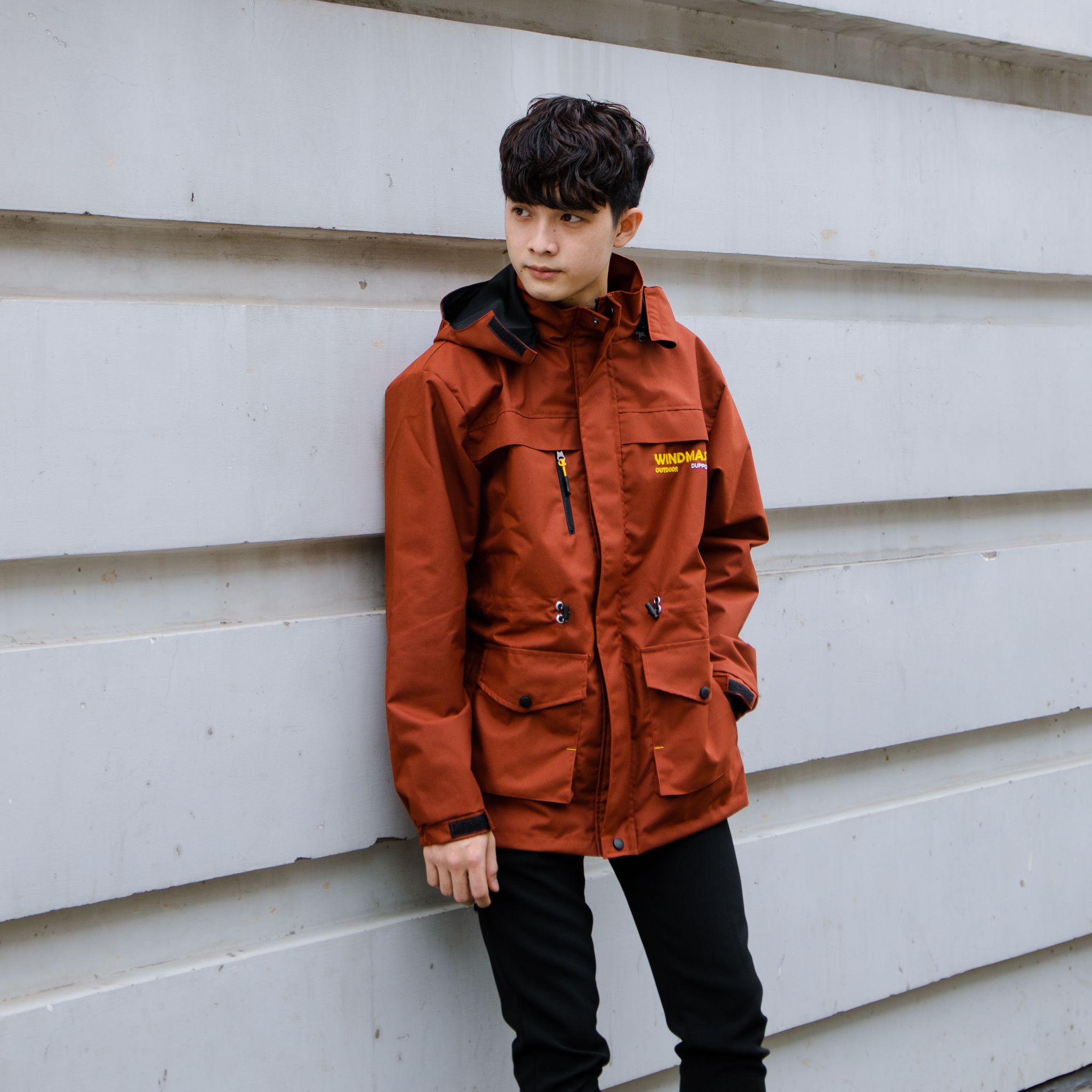 [HCM]Áo khoác dù WindMaster Jacket (Plus+) Logo thêu - Duppo