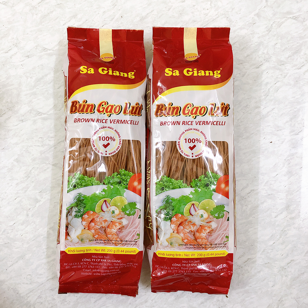 Combo 15 túi bún gạo lứt sa giang