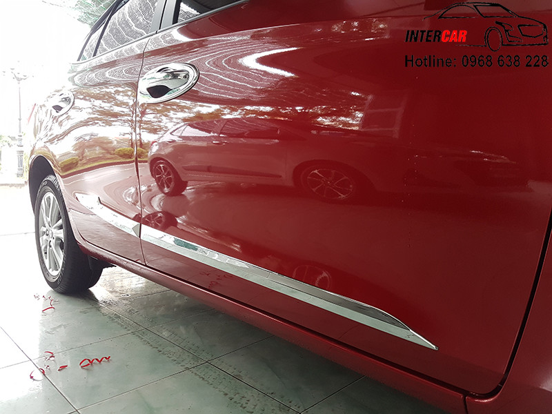 Bộ 4 nẹp viền sườn xe VIOS 2019-2020 mạ crom