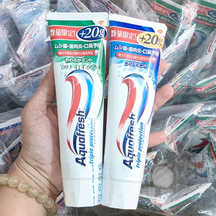 Kem Đánh Răng Aquafresh Nhật Bản 140gr [CHÍNH HÃNG]