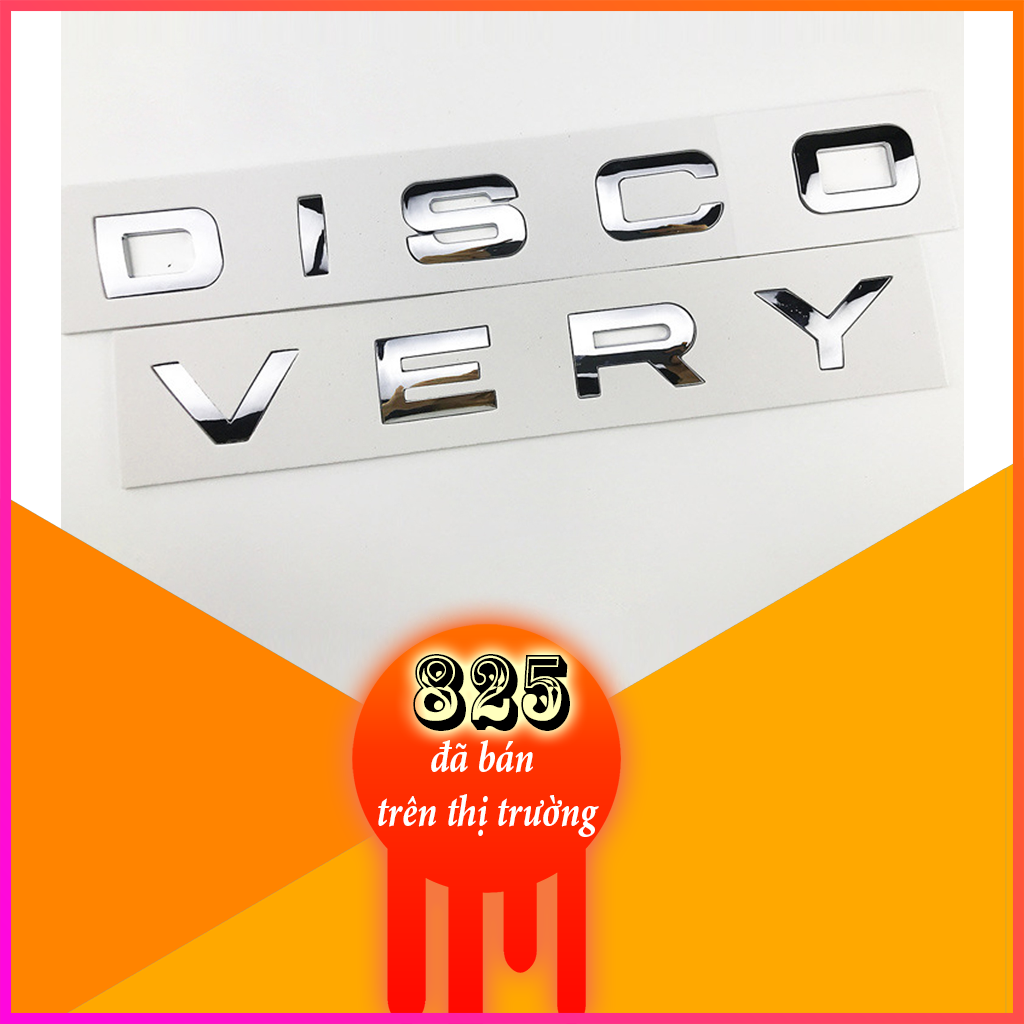Chữ DISCOVERY 3D nổi trang trí ô tô (Màu Bạc)