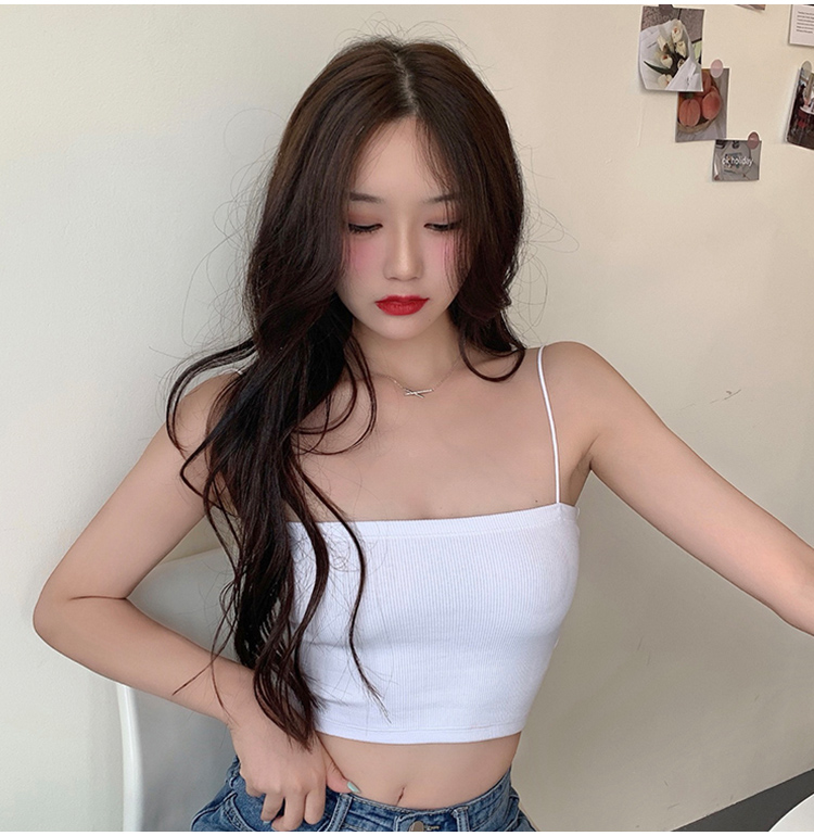 Áo hai dây Bape sợi bún ôm body chất bozip co giãn full 2 màu - MYSSTORE -