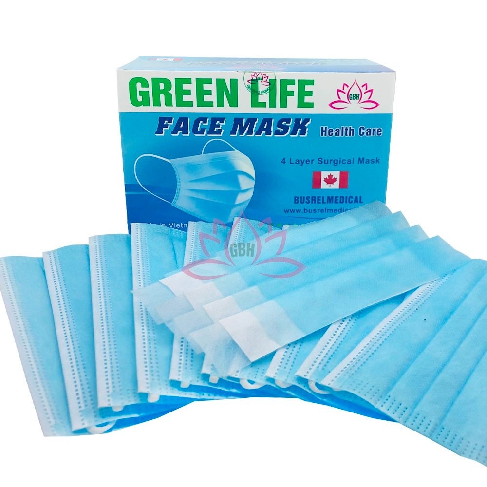 KHẨU TRANG GIẤY KHÁNG KHUẨN Y TẾ 4 LỚP