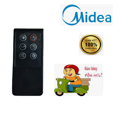 Điều khiển quạt Midea FS40-15QR,Remote quạt cây quạt đứng quạt treo tường midea hàng zin theo máy mới 100%