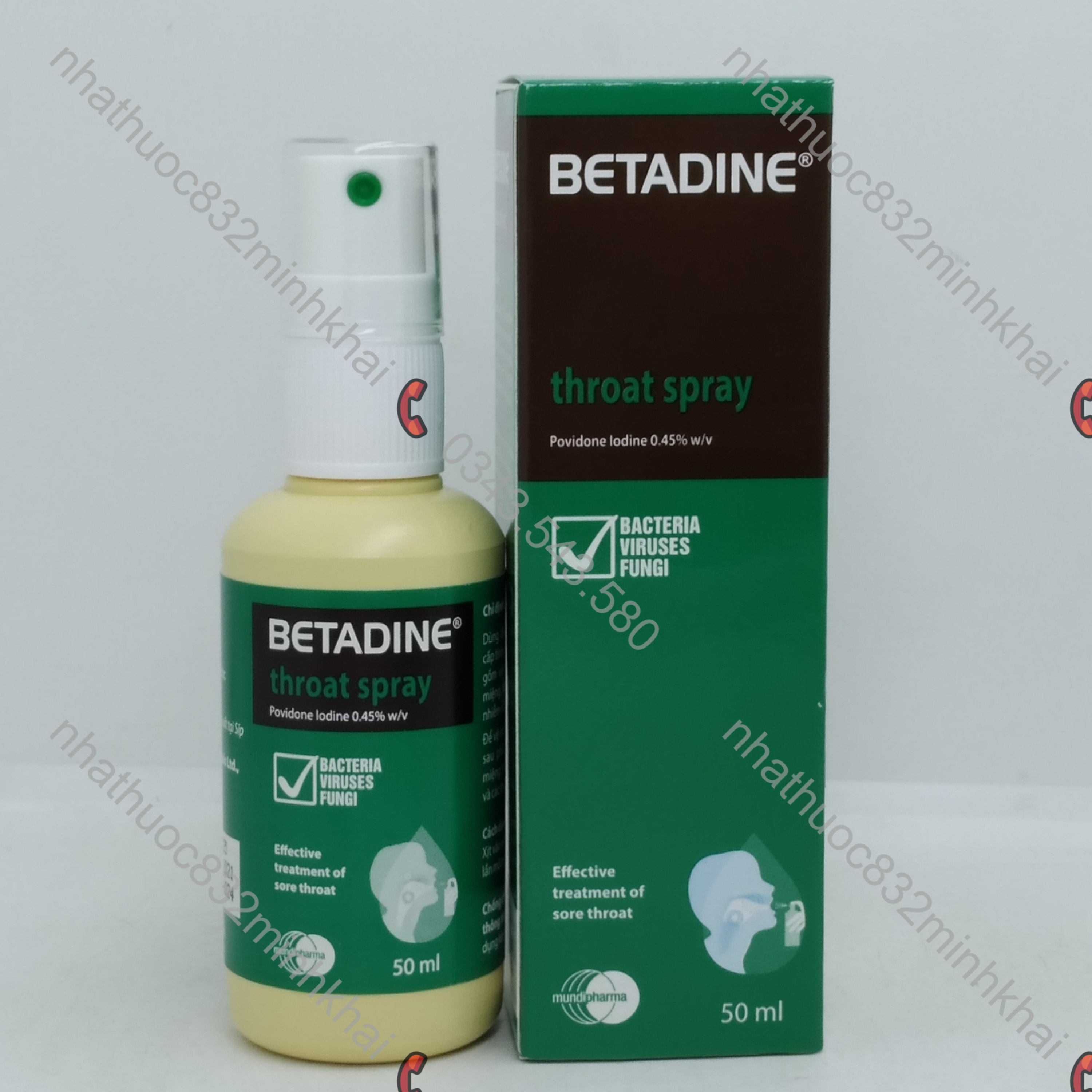 Dung dịch BETADINE chai xịt 50ml