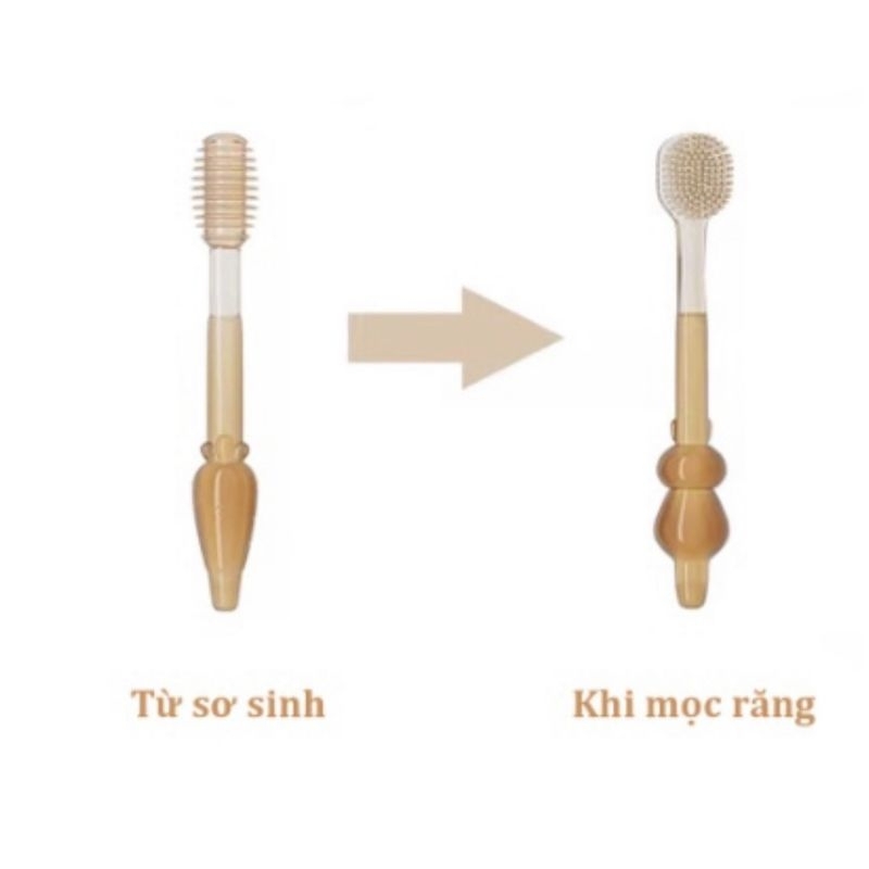 Set rơ lưỡi silicon và bàn chải đánh răng siêu mềm