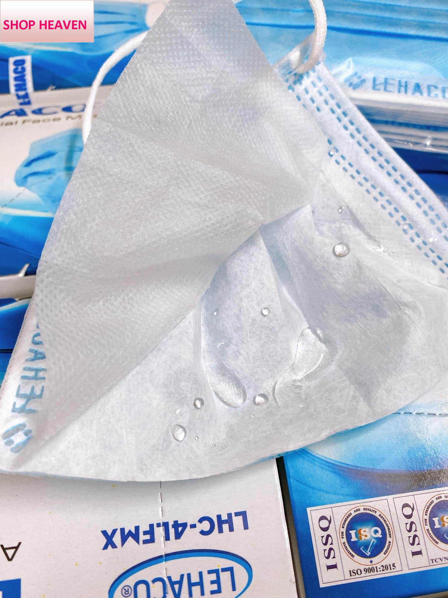 [HỘP 50 CÁI] Khẩu Trang y tế 4 Lớp  kháng khuẩn LEHACO