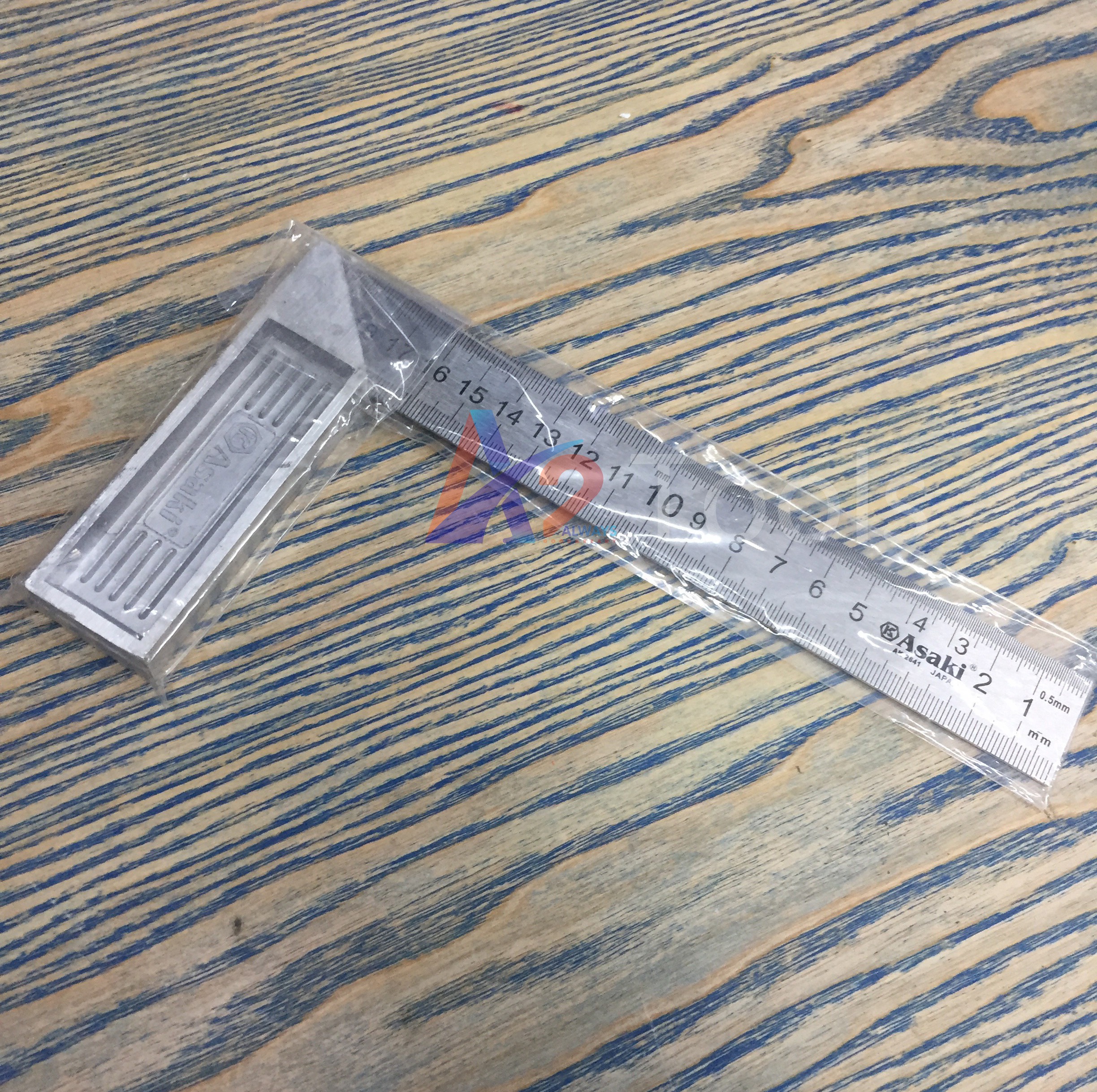 Thước Eke mộc 200mm Asaki AK-2641