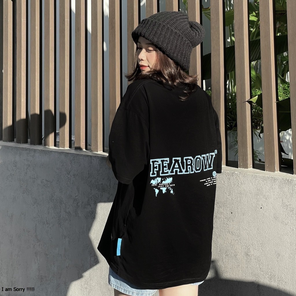 mộc [Mã FAMARAL2 giảm 10K đơn 50K] Áo thun Fearow Basic 90s Tee Đen - FW119