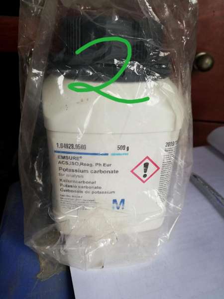 Potassium carbonate 1049280500 Merck Đức K2CO3 chai 500g