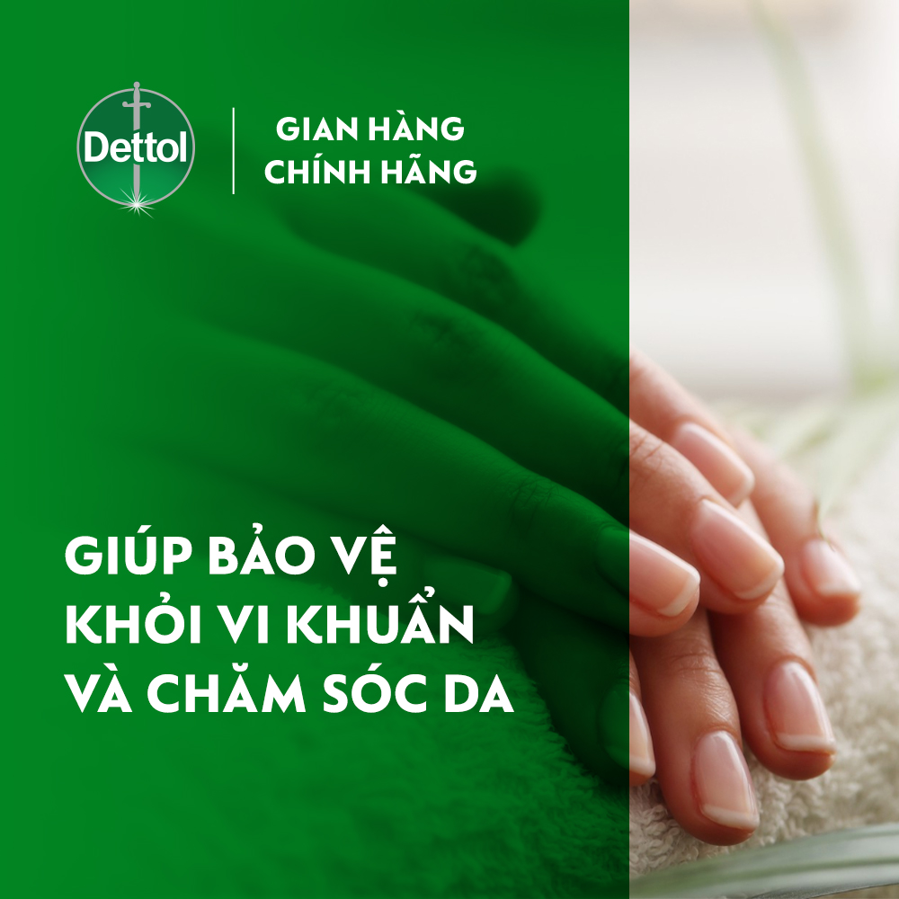XÀ PHÒNG DETTOL KHÁNG KHUẨN CHĂM SÓC DA 100G