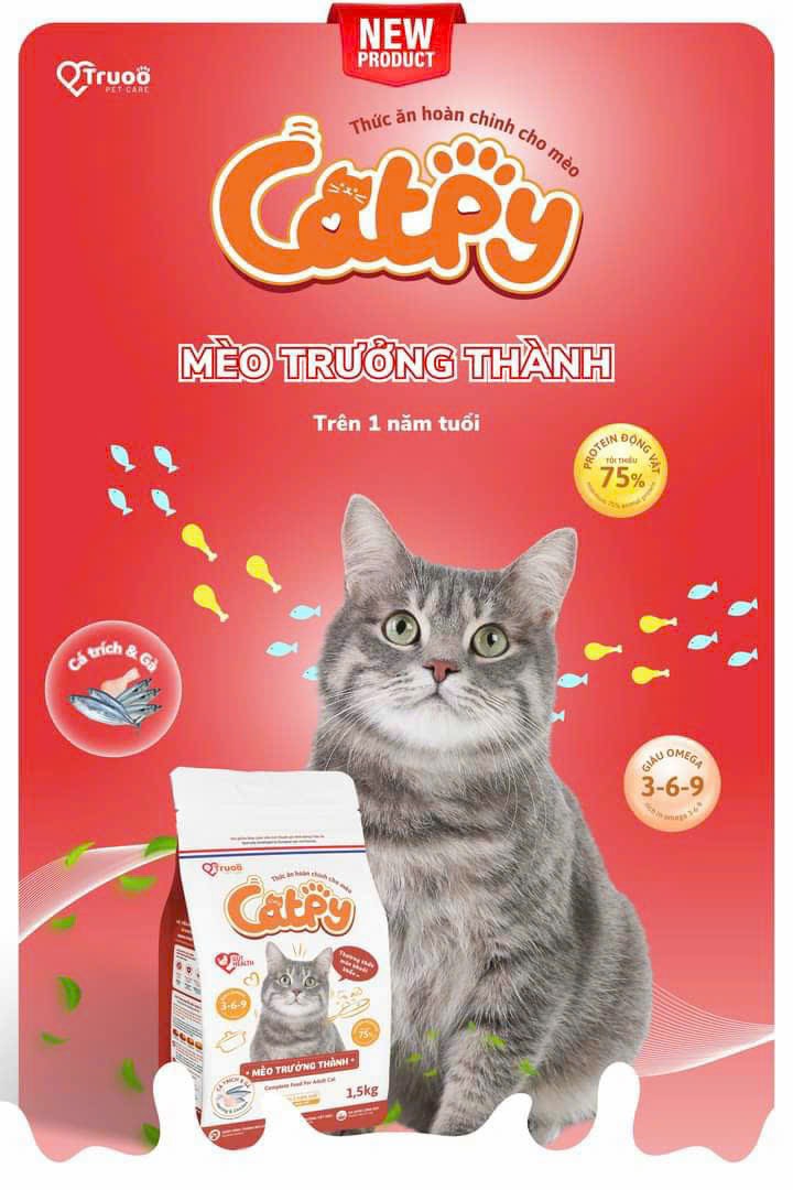 Hạt Catpy Cho Mèo Mọi Lứa Tuổi 1.5kg - [Nông Trại Thú Cưng]