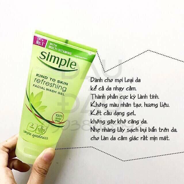 Sữa Rửa Mặt Simple 150ml