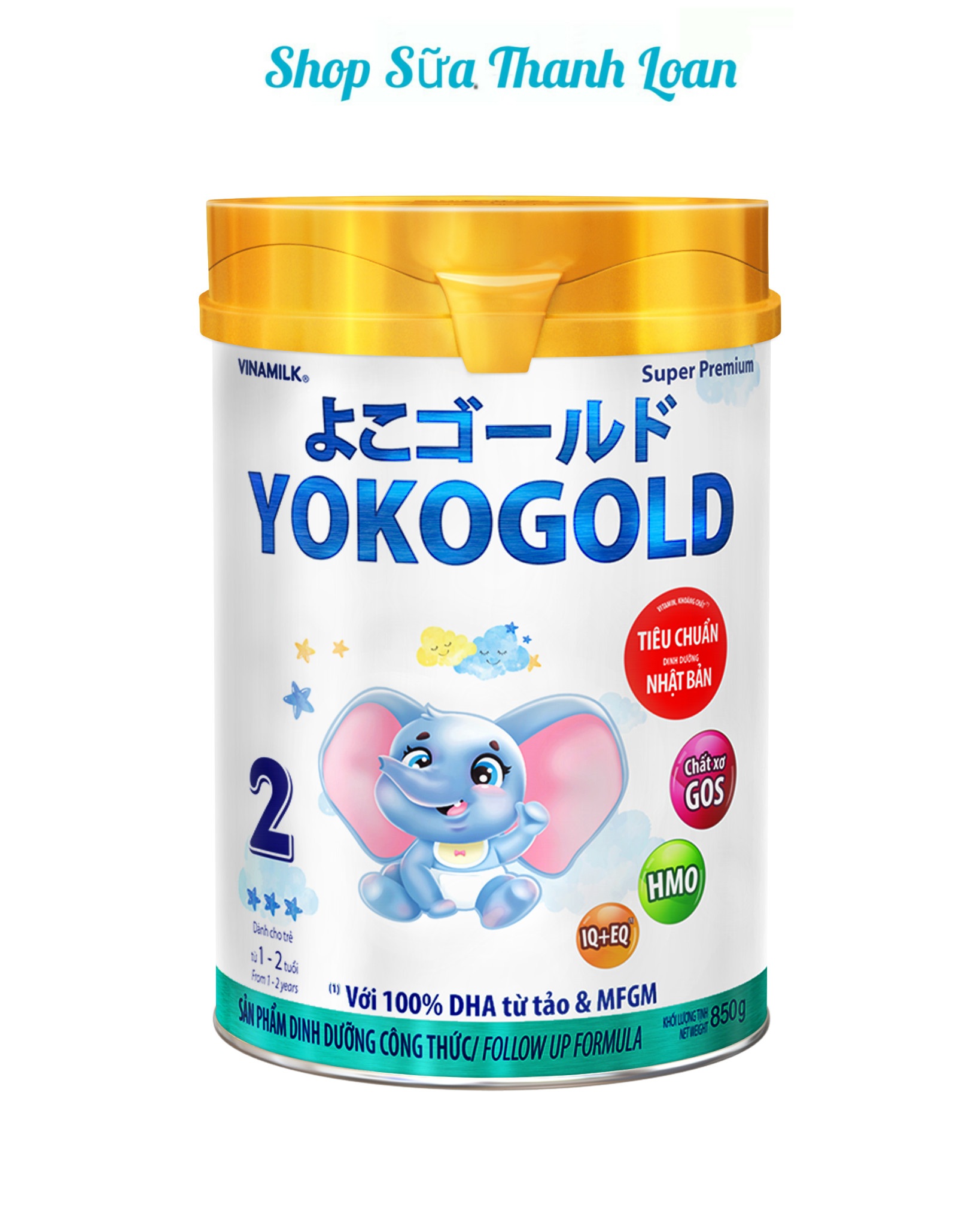 Combo 4 Cans Yokogold Powdered Milk 2 Cans 850g.