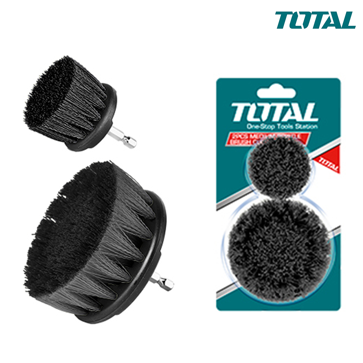 Bộ 2 bàn chải sợi cứng 2inch & 3.5 inch TOTAL