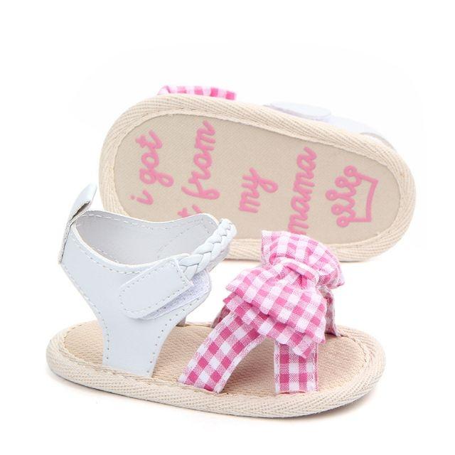 Giày Sandal Nơ Bướm Bé Gái 3-12 Tháng Tuổi
