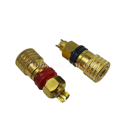 Cặp jack m8 8mm 200a đỏ đen loại thường