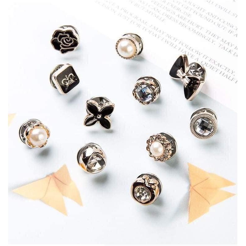 Set 10 chiếc cài áo mini