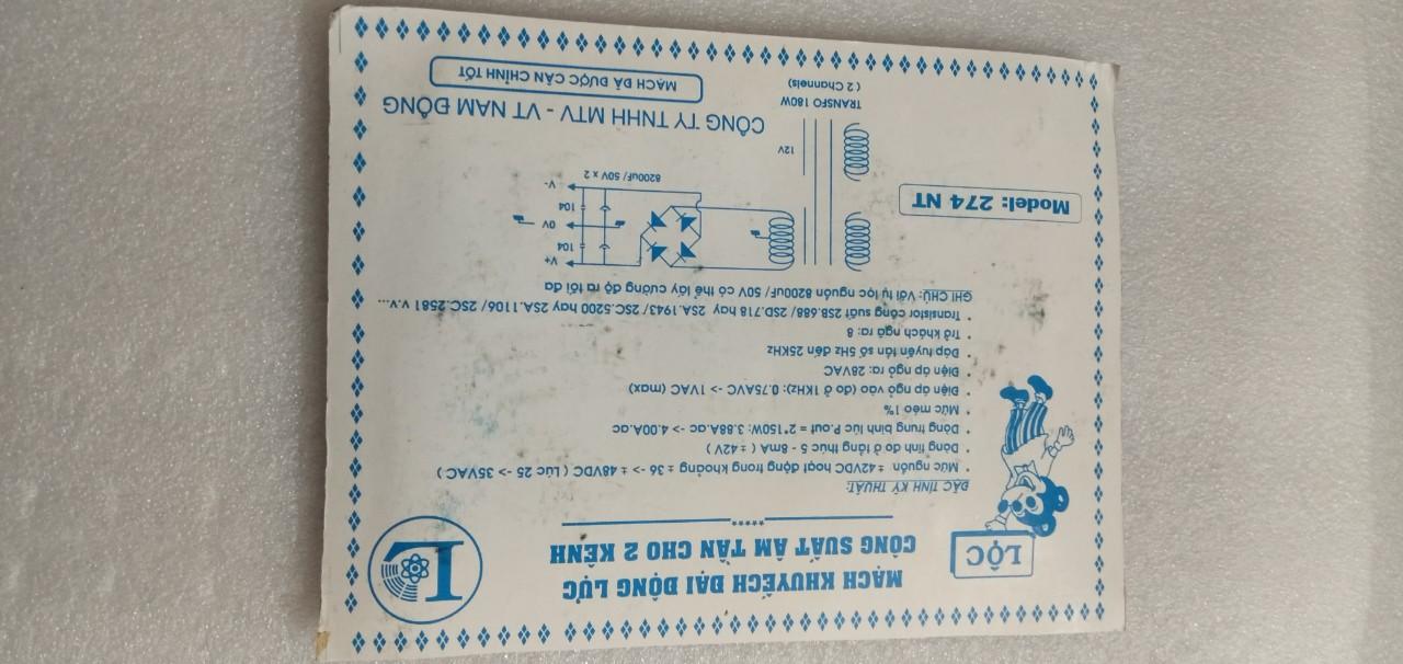 Bo công suất 8 sò 2 vế 300w lộc