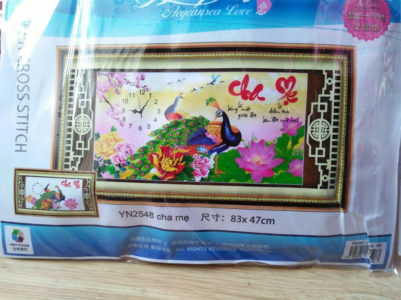 Tranh thêu cha mẹ yn2548 kt 83*47cm
