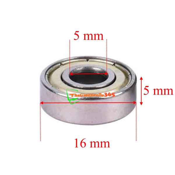 2 cặp vòng bi trục 5mm 625zz