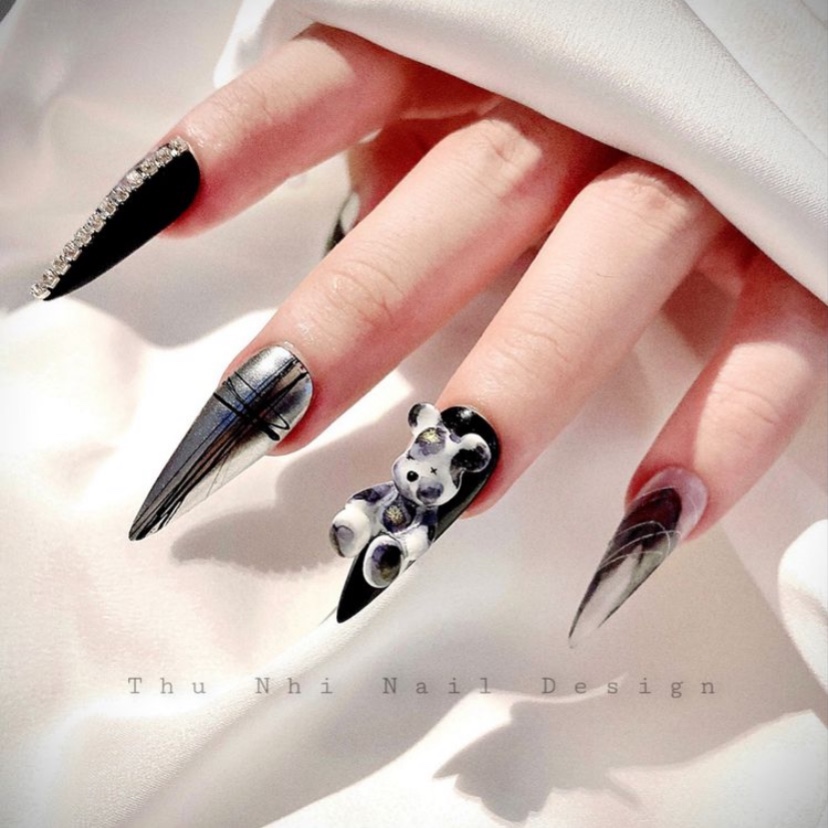 Móng nối tip Hàn Quốc ,from nhọn - Mini Nails