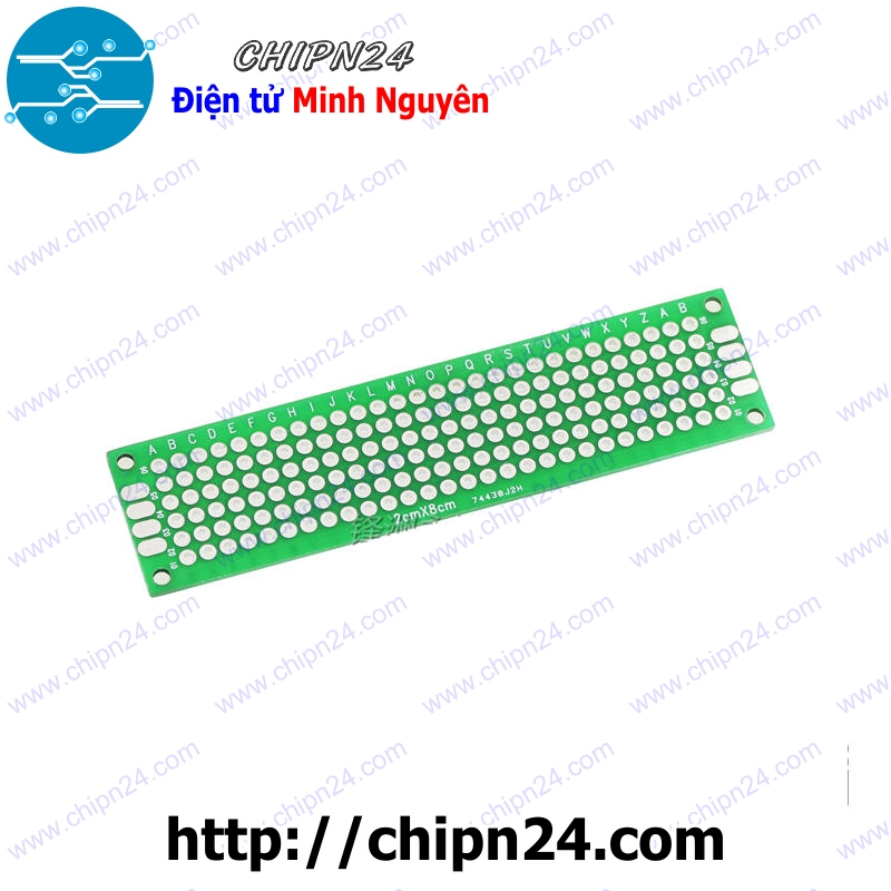 Testboard 2 mặt Thủy tinh 2x8cm