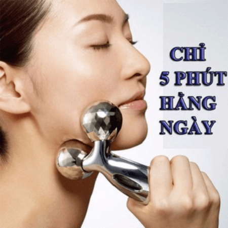[HCM]Cây Lăn Massage Mặt 3D Hàn Quốc (Loại Lớn)