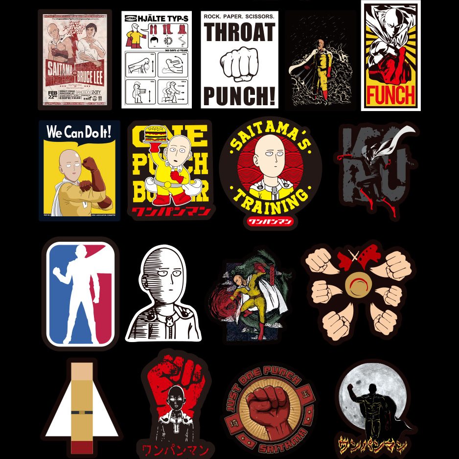 Sticker PVC Chống nước Hình dán One Punch Man ST-016