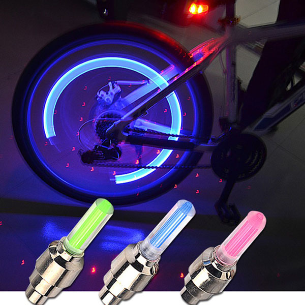 Đèn Led gắn van xe đạp - xe máy nhiều màu sắc
