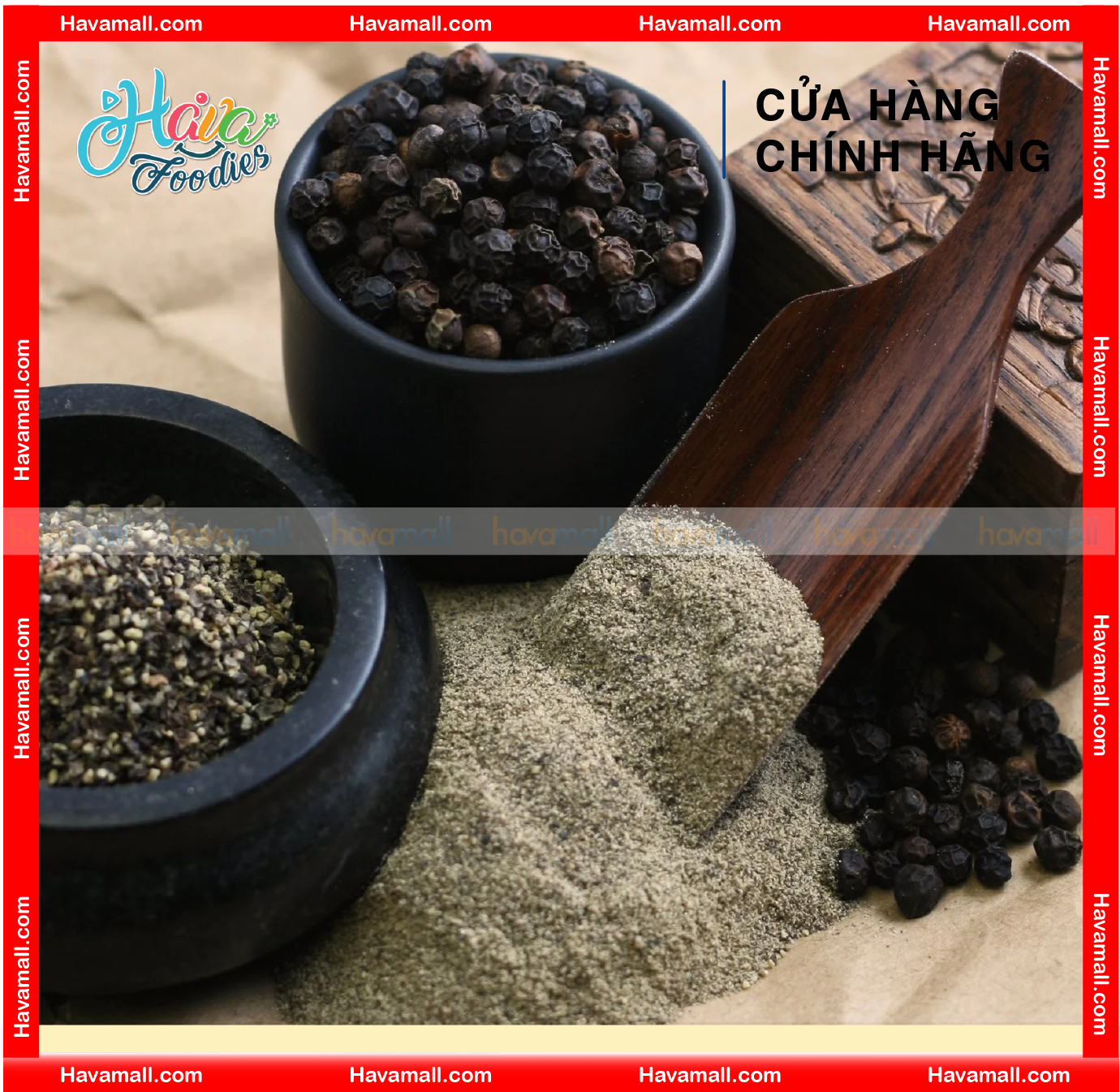 Tiêu Đen Xay Havafoodies – Black Pepper