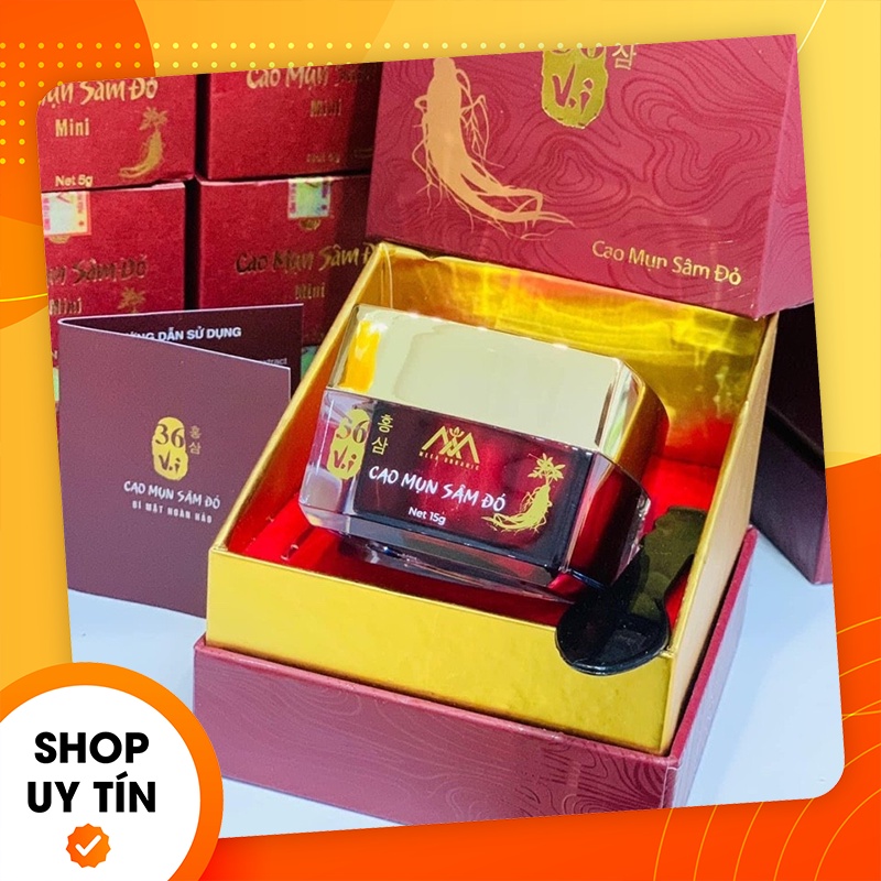 Cao mụn sâm đỏ 36 vị 15g - kem sâm mụn đỏ - mỹ phẩm meea organic - 8938534672009