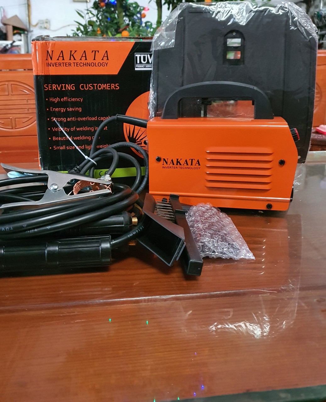 Máy hàn điện tử, hàn que mini TANAKA, dùng được que 1.6-3.2