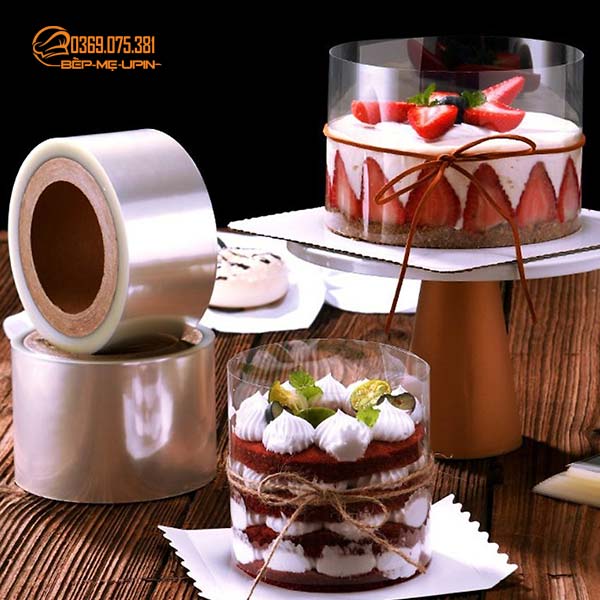 Cuộn mica 1kg loại mềm cuốn bánh mousse viết chữ bánh sinh nhật