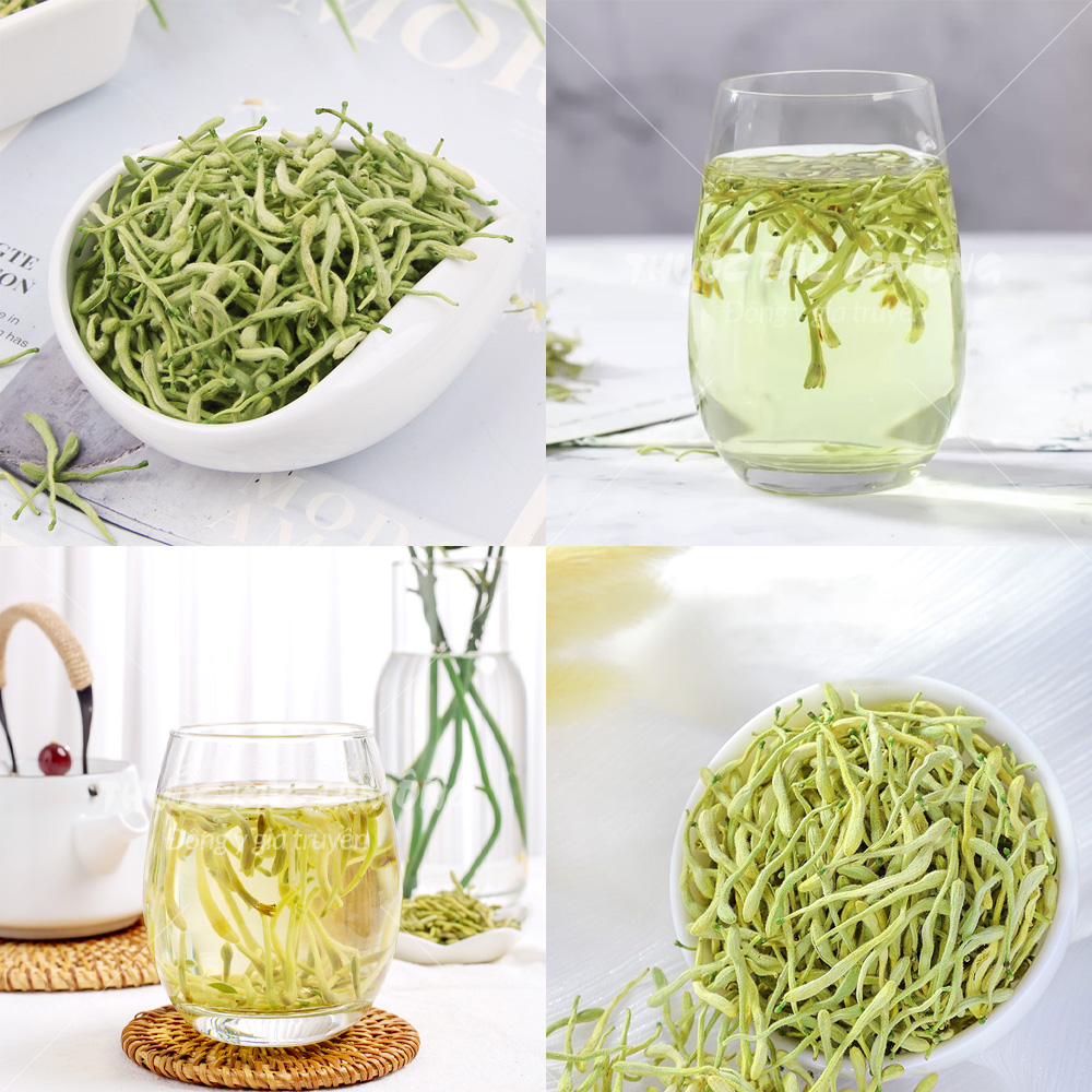 Hoa kim ngân thượng hạng 500g, trà kim ngân hoa, nguyên nụ, không lẫn cành, thanh nhiệt, tốt cho sức khỏe