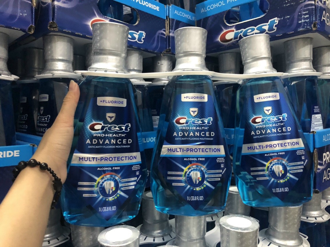 NƯỚC SÚC MIỆNG CREST 3D MULTI PROTECTION 1 LÍT NHẬP KHẨU MÝ