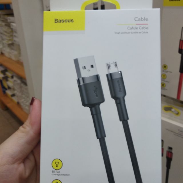Cáp sạc baseus sạc nhanh micro usb cho smartphone android 2.4A baseus cafule - dây sạc baseus cafule sạc nhanh chống gập gãy đứt đầu sạc - phụ kiện sạc điện thoại - KOI TECH