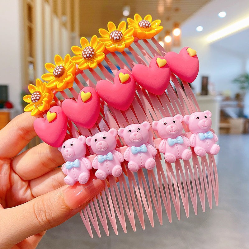 Set 3 kẹp tóc mái,bờm tóc mái,xược tóc hình thù đáng yêu cho bé