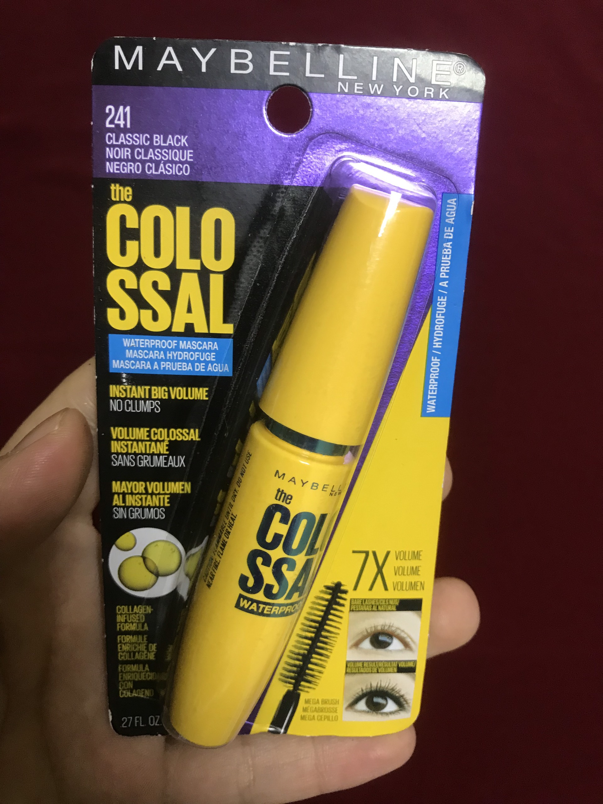 [CHÍNH HÃNG GIÁ SỈ] Mascara MAYBELLINE 7x COLOSSAL VOLUM EXPRESS Mỹ 8ml