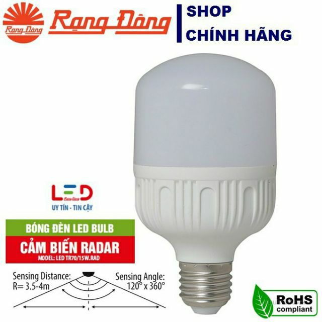 Đèn cảm biến Radar 7W/9W/15W Rạng Đông