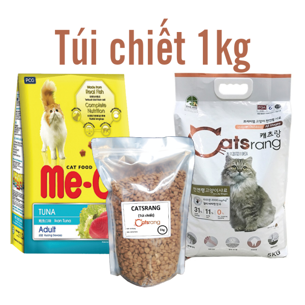 Hanpet - Thức ăn mèo (2 loại) KEOS me- o cho mèo lớn catsrang CatEye cho mèo mọi lứa tuổi